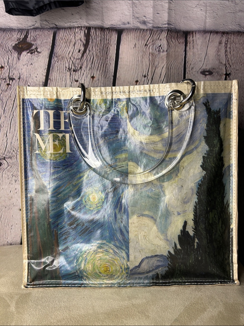 Couture Planet purse, The Stella w/ lucite handles. The Met and Van Gogh Cyresse
